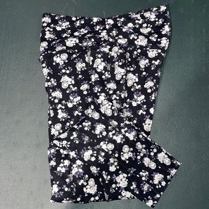 7/8th Pink Ultimate leggings purple/white rose print